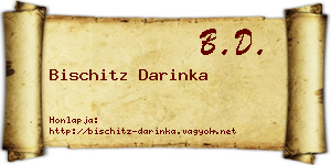 Bischitz Darinka névjegykártya